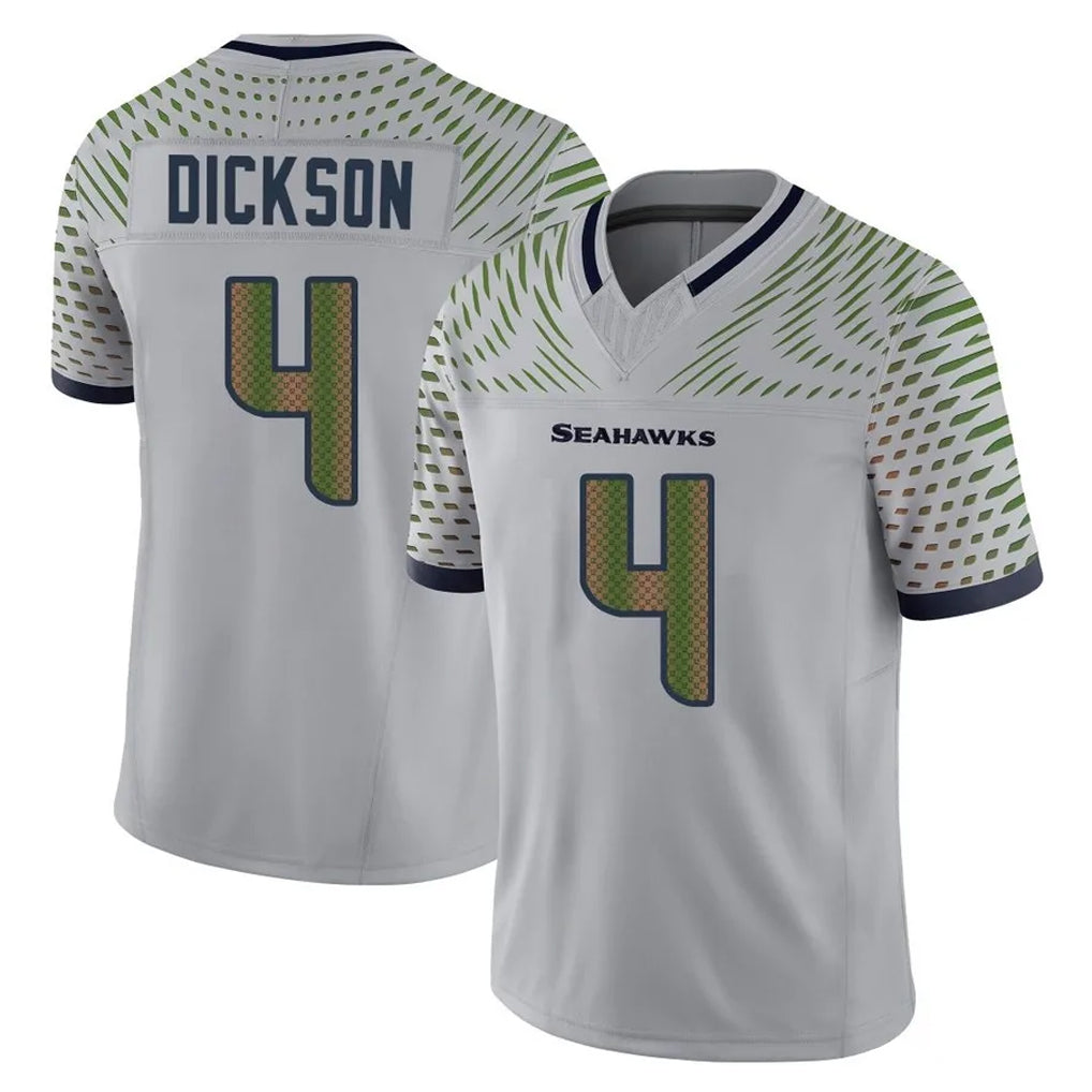 Tocy S.Seahawks #4 Michael Dickson Player Grey Limited 2025 Rivalries Collection Home Game Stitched Jerseys
