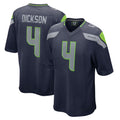 Tocy S.Seahawks #4 Michael Dickson Player Navy Home Game Stitched Jerseys