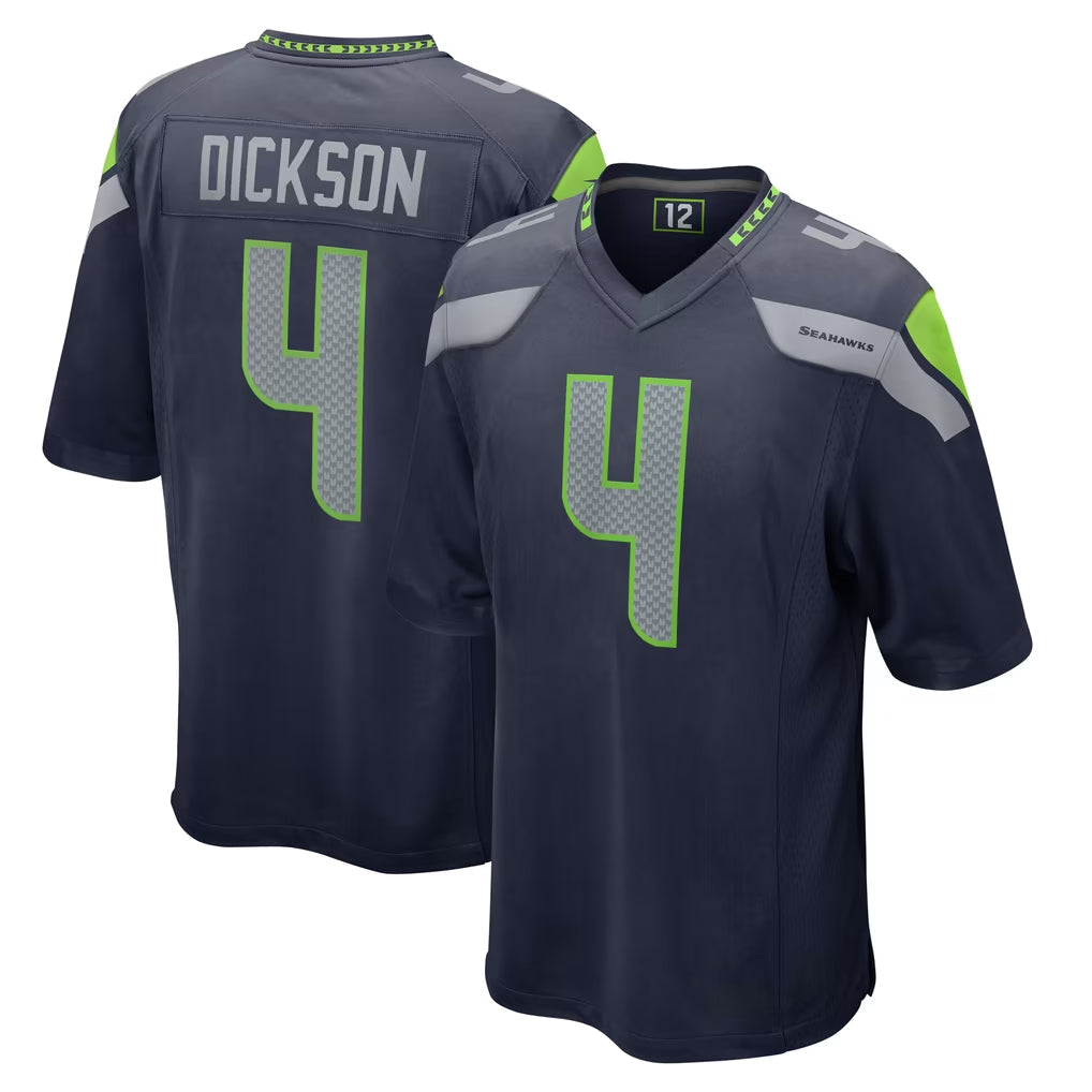 Tocy S.Seahawks #4 Michael Dickson Player Navy Home Game Stitched Jerseys