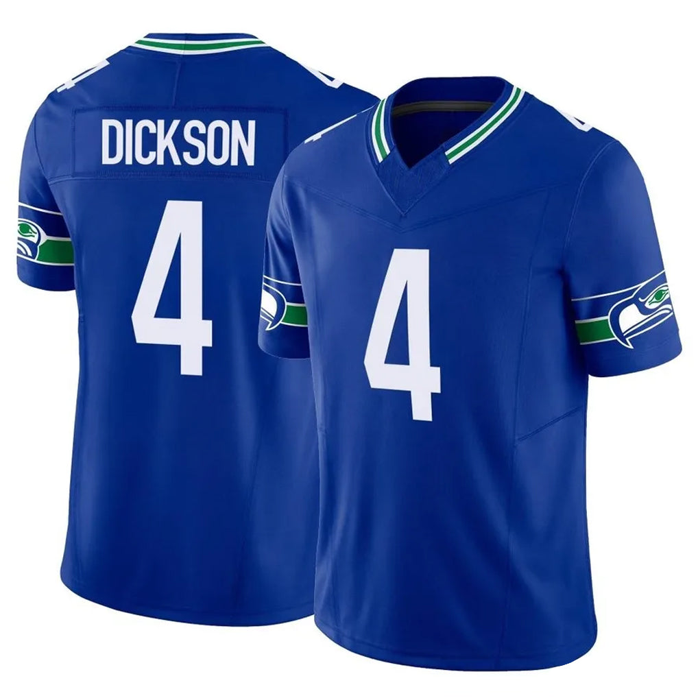 Tocy S.Seahawks #4 Michael Dickson Player Royal Limited Throwback Vapor F.U.S.E. Home Game Stitched Jerseys