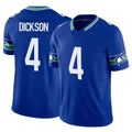 Tocy S.Seahawks #4 Michael Dickson Player Royal Limited Throwback Vapor F.U.S.E. Home Game Stitched Jerseys
