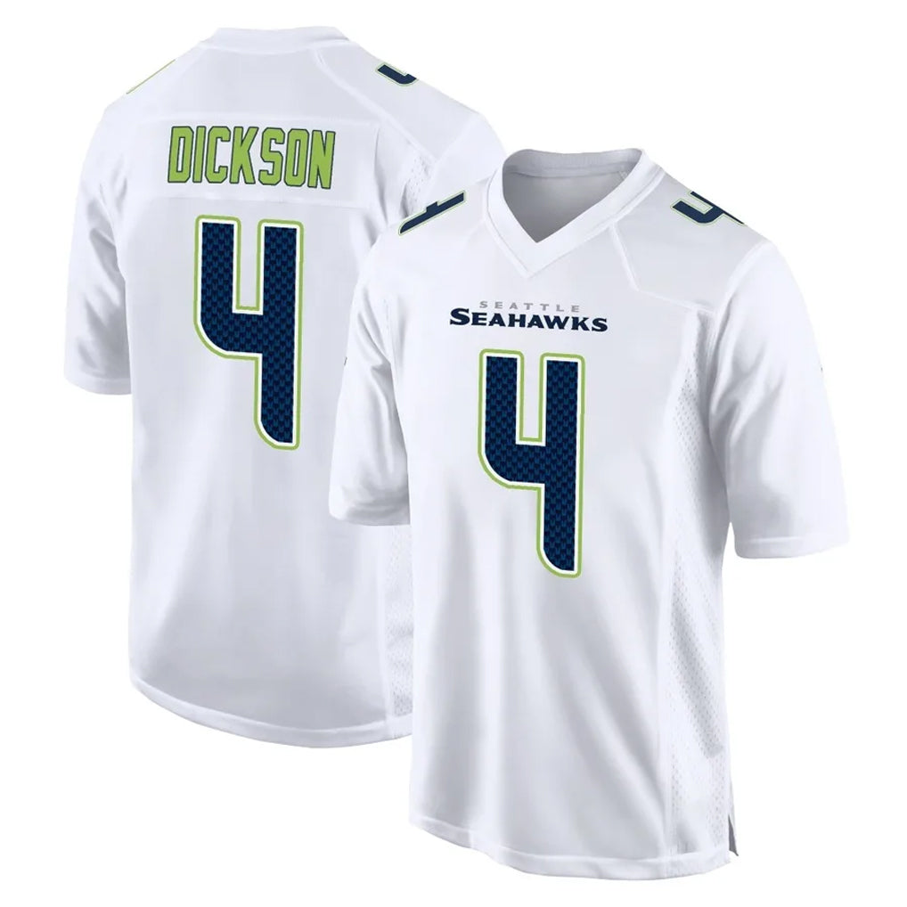 Tocy S.Seahawks #4 Michael Dickson Player White Tundra Fashion Home Game Stitched Jerseys