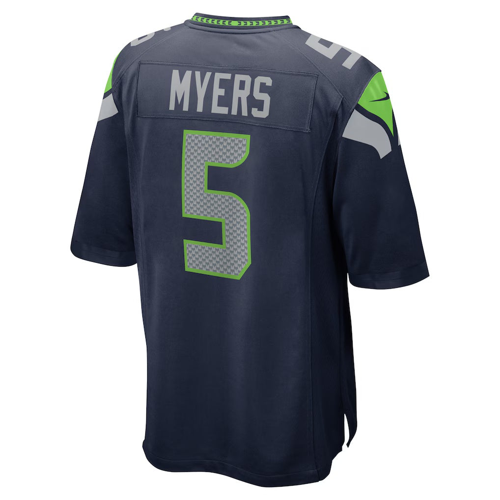 tocy S.Seahawks #5 Jason Myers Game College Navy Stitched Jerseys