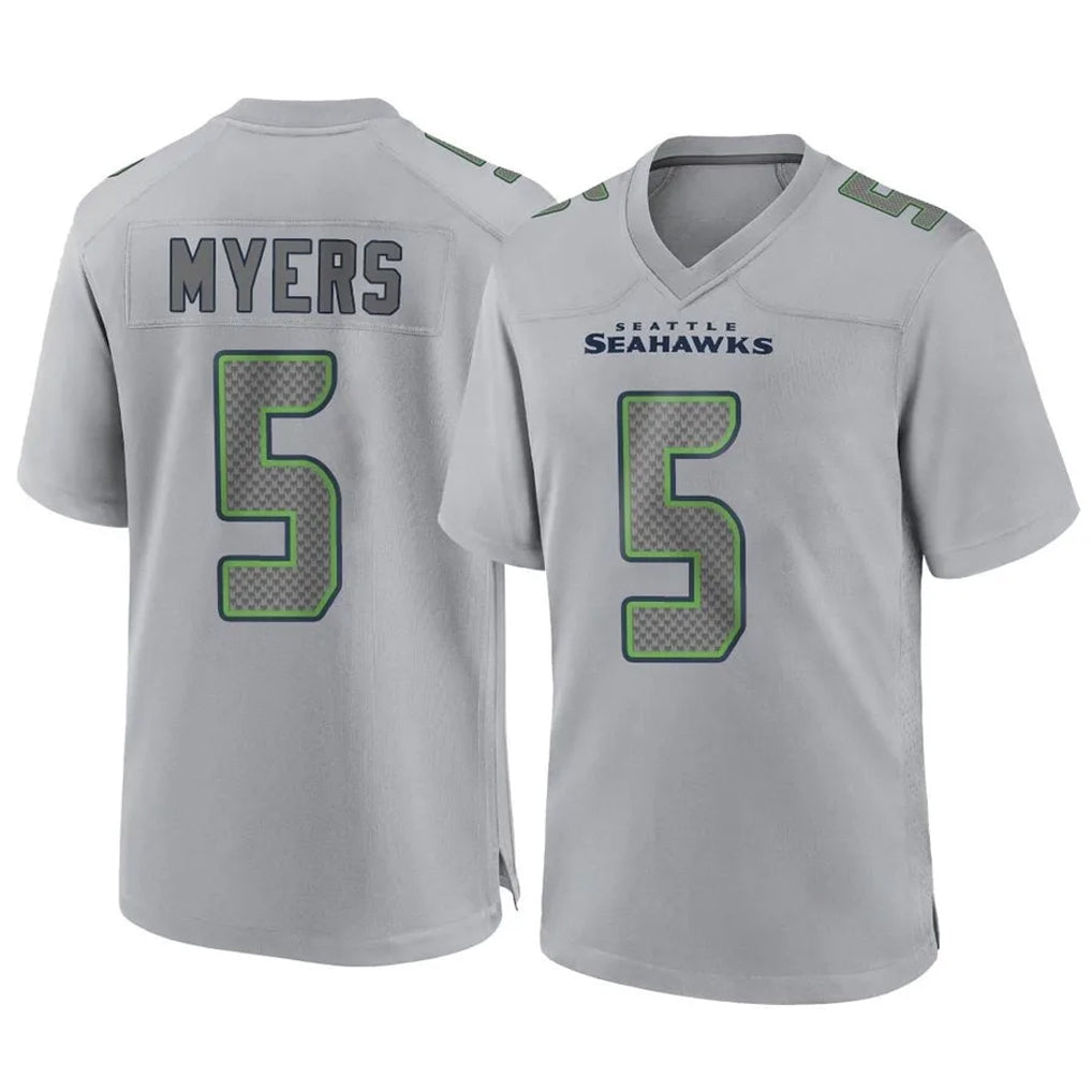 Tocy S.Seahawks #5 Jason Myers Player Gray Atmosphere Fashion Home Game Stitched Jerseys