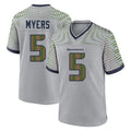 Tocy S.Seahawks #5 Jason Myers Player Grey 2025 Rivalries Collection Home Game Stitched Jerseys