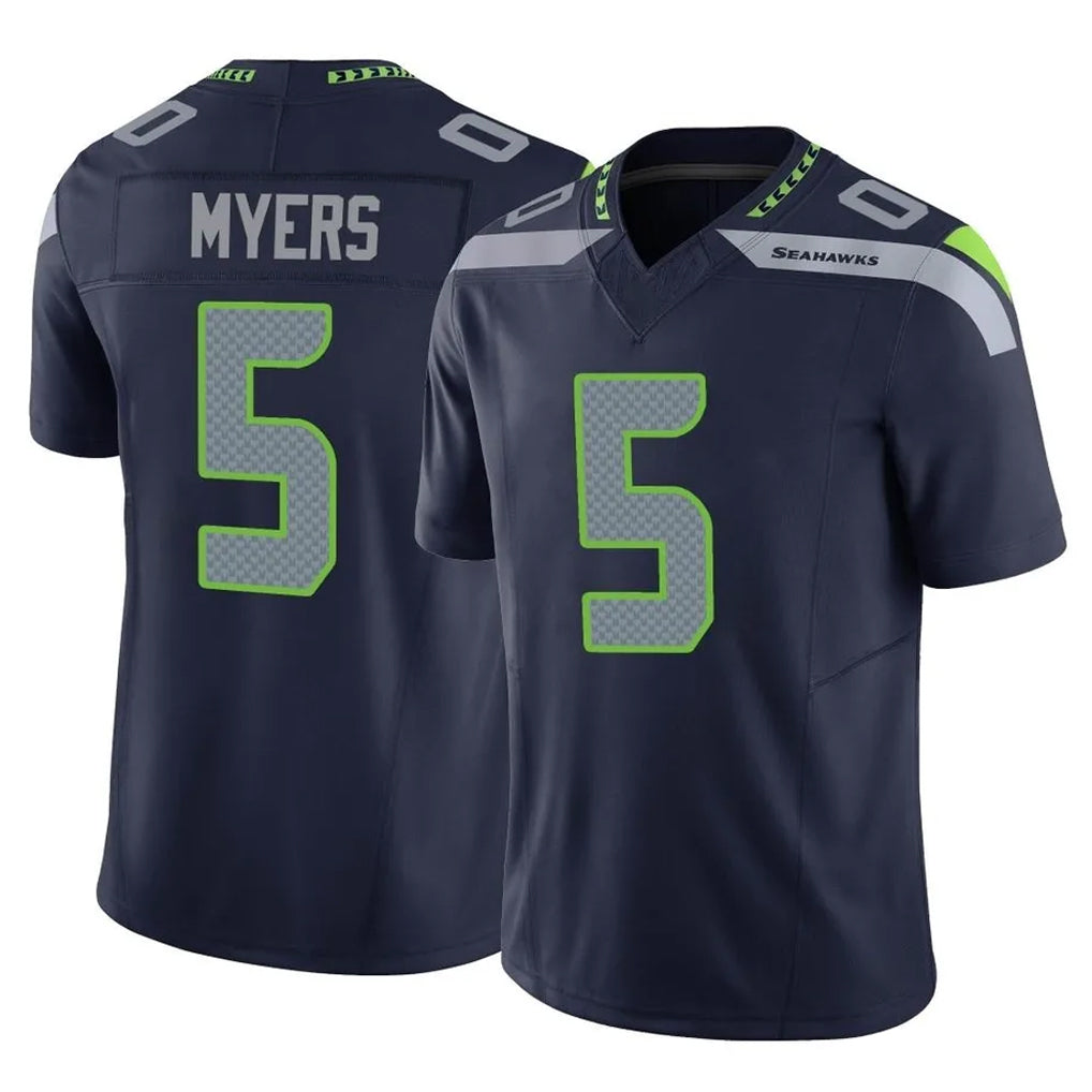 Tocy S.Seahawks #5 Jason Myers Player Navy Limited Vapor F.U.S.E. Home Game Stitched Jerseys
