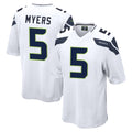 Tocy S.Seahawks #5 Jason Myers Player White Home Game Stitched Jerseys