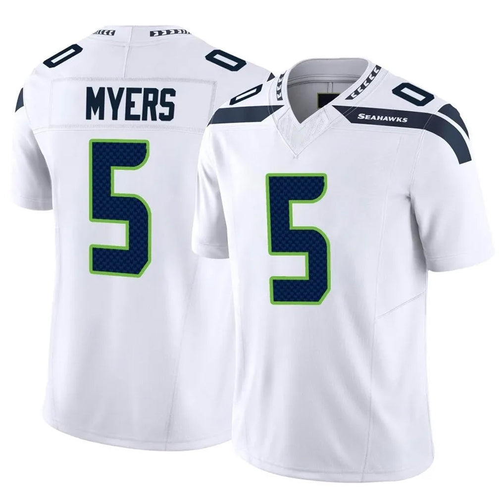Tocy S.Seahawks #5 Jason Myers Player White Limited Vapor F.U.S.E. Home Game Stitched Jerseys