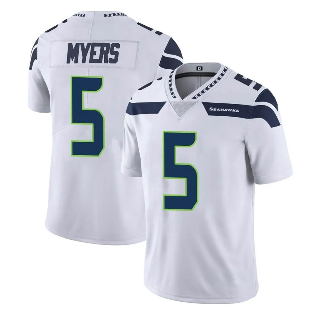 Tocy S.Seahawks #5 Jason Myers Player White Limited Vapor Untouchable Home Game Stitched Jerseys
