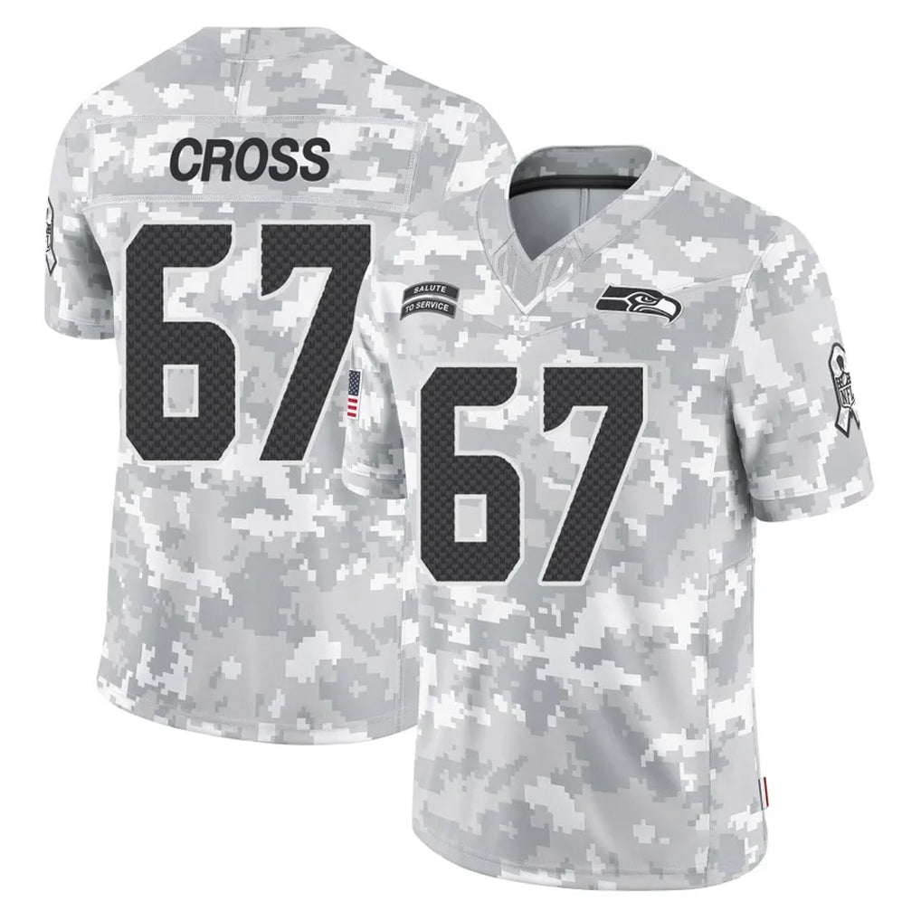 Tocy S.Seahawks #67 Charles Cross Player Arctic Camo Limited Salute To Service Home Game Stitched Jerseys