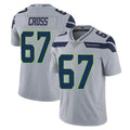 Tocy S.Seahawks #67 Charles Cross Player Gray Limited Vapor Untouchable Home Game Stitched Jerseys