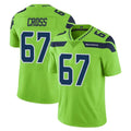 Tocy S.Seahawks #67 Charles Cross Player Green Limited Color Rush Home Game Stitched Jerseys