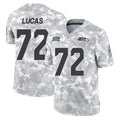 Tocy S.Seahawks #72 Abraham Lucas Player Arctic Camo Limited Salute To Service Home Game Stitched Jerseys