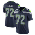 Tocy S.Seahawks #72 Abraham Lucas Player Navy Limited Vapor Untouchable Home Game Stitched Jerseys