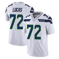 Tocy S.Seahawks #72 Abraham Lucas Player White Limited Vapor Untouchable Home Game Stitched Jerseys