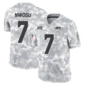 Tocy S.Seahawks #7 Uchenna Nwosu Player Arctic Camo Limited Salute To Service Home Game Stitched Jerseys