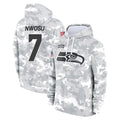 Tocy S.Seahawks #7 Uchenna Nwosu Player Arctic Camo Limited Salute to Service Pullover Hoodies Game Stitched Jerseys