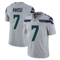 Tocy S.Seahawks #7 Uchenna Nwosu Player Gray Limited Vapor Untouchable Home Game Stitched Jerseys