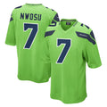 Tocy S.Seahawks #7 Uchenna Nwosu Player Green Home Game Stitched Jerseys