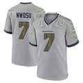 Tocy S.Seahawks #7 Uchenna Nwosu Player Grey 2025 Rivalries Collection Home Game Stitched Jerseys