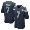 Tocy S.Seahawks #7 Uchenna Nwosu Player Navy Home Game Stitched Jerseys