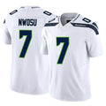Tocy S.Seahawks #7 Uchenna Nwosu Player White Limited Vapor F.U.S.E. Home Game Stitched Jerseys