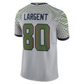 tocy S.Seahawks #80 Steve Largent Player Wolf Gray Rivalries Collection Limited Stitched Jerseys