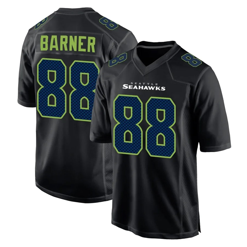 Tocy S.Seahawks #88 AJ Barner Player Black Limited Fashion Home Game Stitched Jerseys
