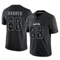 Tocy S.Seahawks #88 AJ Barner Player Black Limited Reflective Home Game Stitched Jerseys