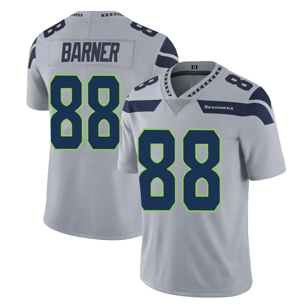 Tocy S.Seahawks #88 AJ Barner Player Gray Limited Vapor Untouchable Home Game Stitched Jerseys