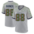 Tocy S.Seahawks #88 AJ Barner Player Grey 2025 Rivalries Collection Home Game Stitched Jerseys
