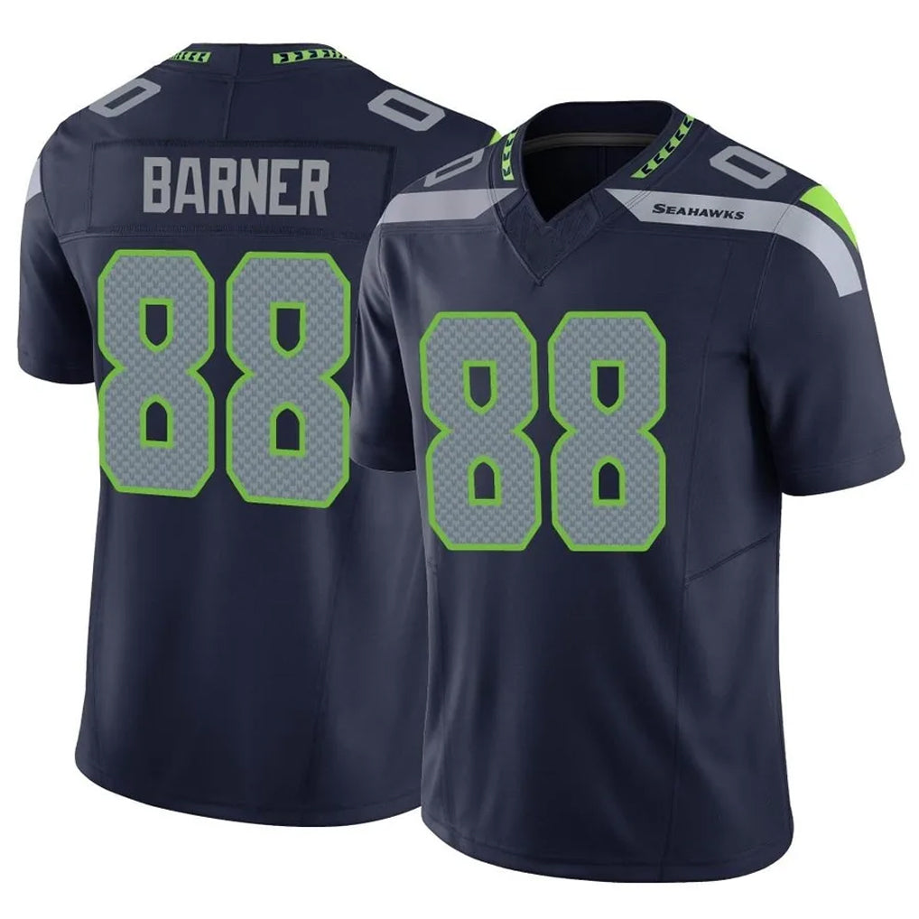 Tocy S.Seahawks #88 AJ Barner Player Navy Limited Vapor F.U.S.E. Home Game Stitched Jerseys