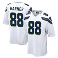 Tocy S.Seahawks #88 AJ Barner Player White Home Game Stitched Jerseys