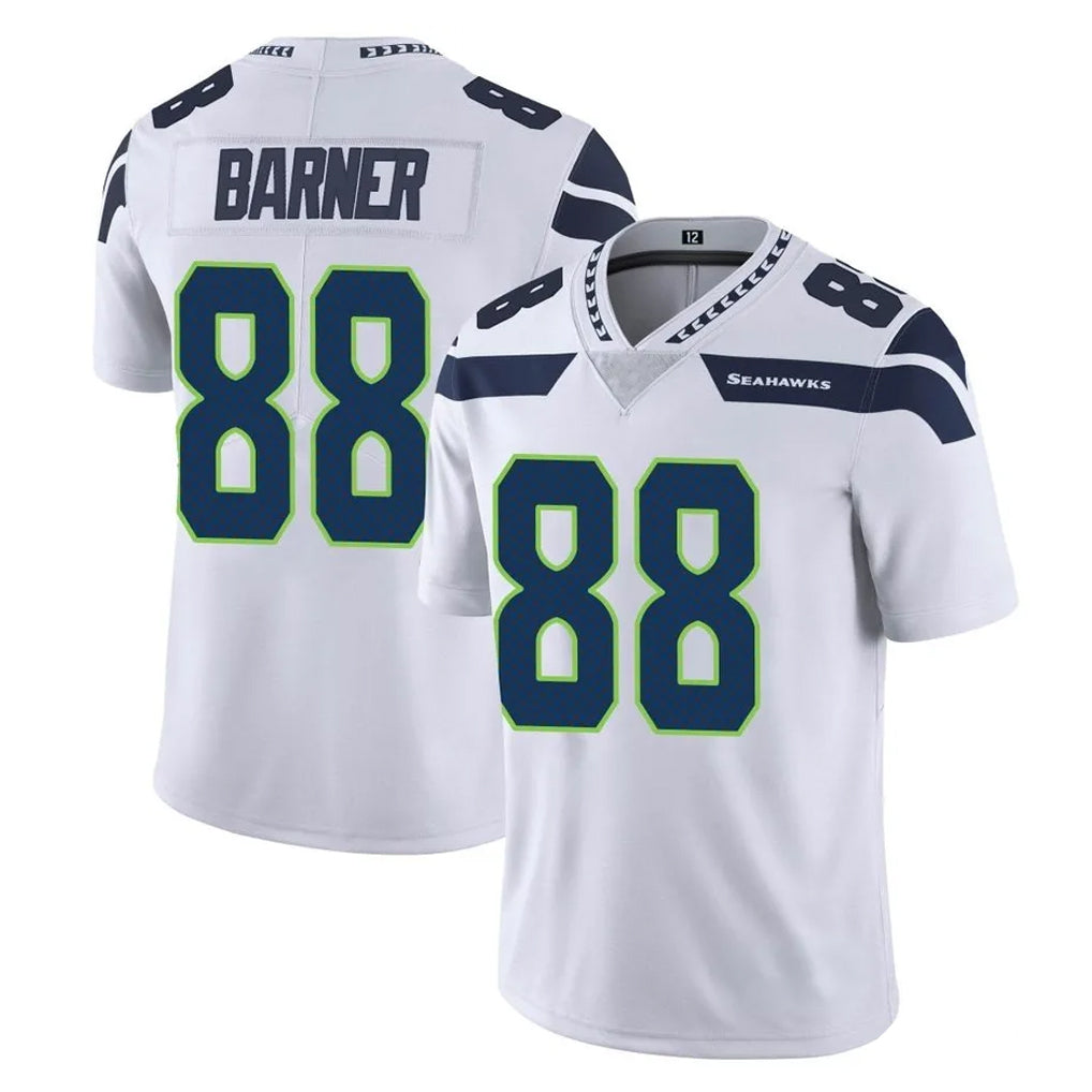 Tocy S.Seahawks #88 AJ Barner Player White Limited Vapor Untouchable Home Game Stitched Jerseys