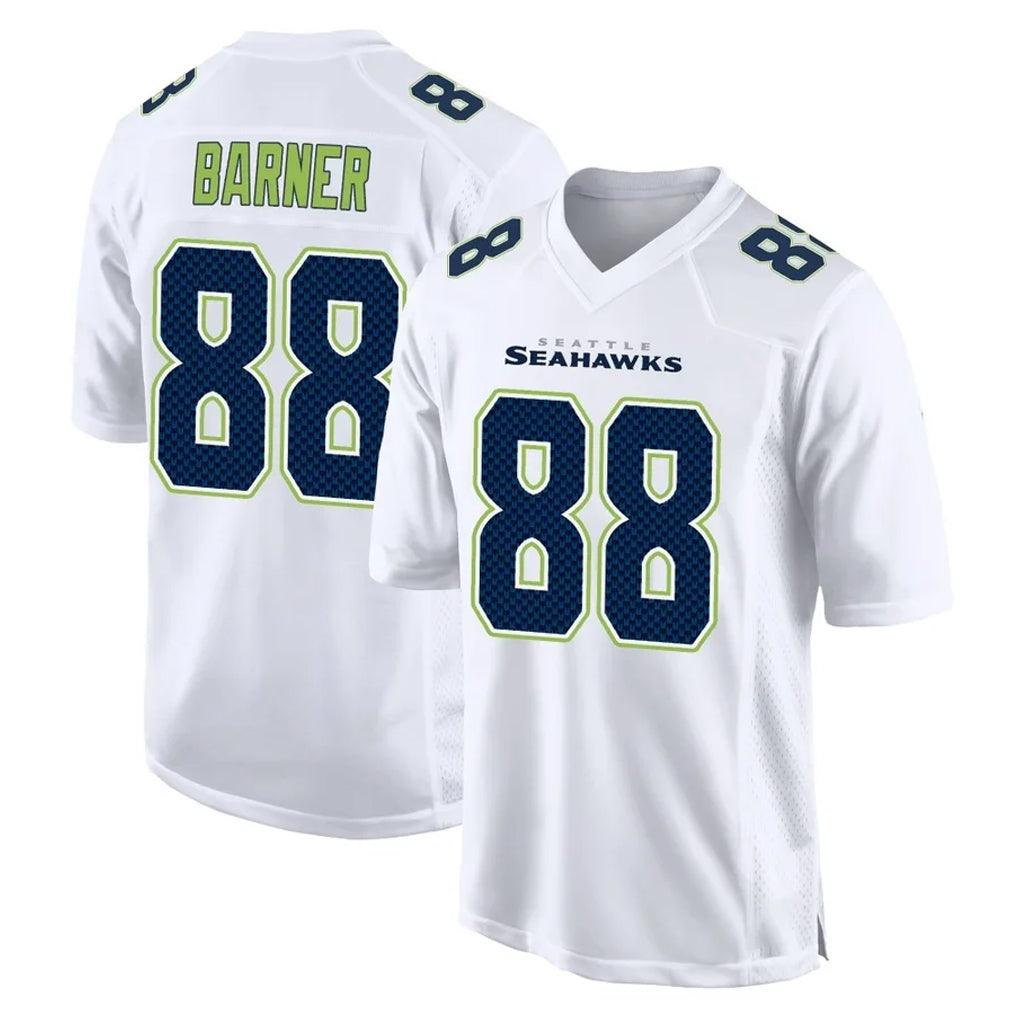 Tocy S.Seahawks #88 AJ Barner Player White Tundra Fashion Home Game Stitched Jerseys