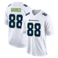 Tocy S.Seahawks #88 AJ Barner Player White Tundra Fashion Home Game Stitched Jerseys