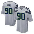 Tocy S.Seahawks #90 Jarran Reed Player Gray Home Game Stitched Jerseys