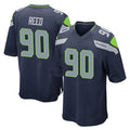Tocy S.Seahawks #90 Jarran Reed Player Navy Home Game Stitched Jerseys