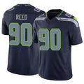 Tocy S.Seahawks #90 Jarran Reed Player Navy Limited Vapor F.U.S.E. Home Game Stitched Jerseys