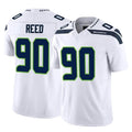 Tocy S.Seahawks #90 Jarran Reed Player White Limited Vapor F.U.S.E. Home Game Stitched Jerseys