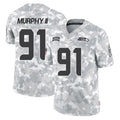 Tocy S.Seahawks #91 Byron Murphy II Player Arctic Camo Limited Salute To Service Home Game Stitched Jerseys