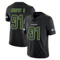 Tocy S.Seahawks #91 Byron Murphy II Player Black Impact Limited Home Game Stitched Jerseys