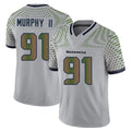 Tocy S.Seahawks #91 Byron Murphy II Player Grey Limited 2025 Rivalries Collection Home Game Stitched Jerseys