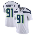 Tocy S.Seahawks #91 Byron Murphy II Player White Limited Vapor Untouchable Home Game Stitched Jerseys