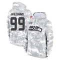 Tocy S.Seahawks #99 Leonard Williams Player Arctic Camo Limited Salute to Service Pullover Hoodies Game Stitched Jerseys
