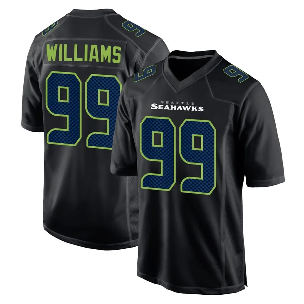 Tocy S.Seahawks #99 Leonard Williams Player Black Limited Fashion Home Game Stitched Jerseys