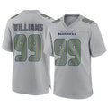 Tocy S.Seahawks #99 Leonard Williams Player Gray Atmosphere Fashion Home Game Stitched Jerseys