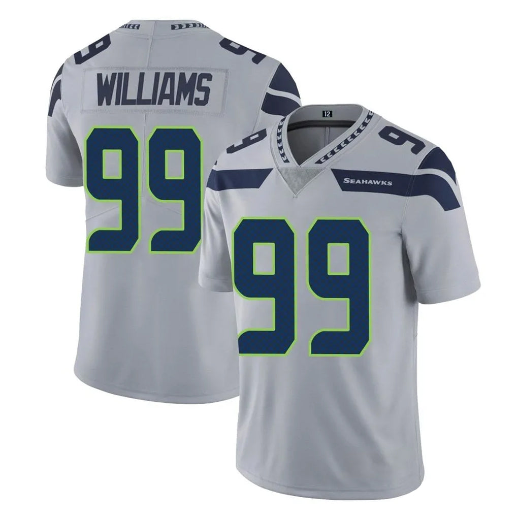 Tocy S.Seahawks #99 Leonard Williams Player Gray Limited Vapor Untouchable Home Game Stitched Jerseys