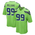 Tocy S.Seahawks #99 Leonard Williams Player Green Home Game Stitched Jerseys