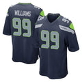 Tocy S.Seahawks #99 Leonard Williams Player Navy Home Game Stitched Jerseys